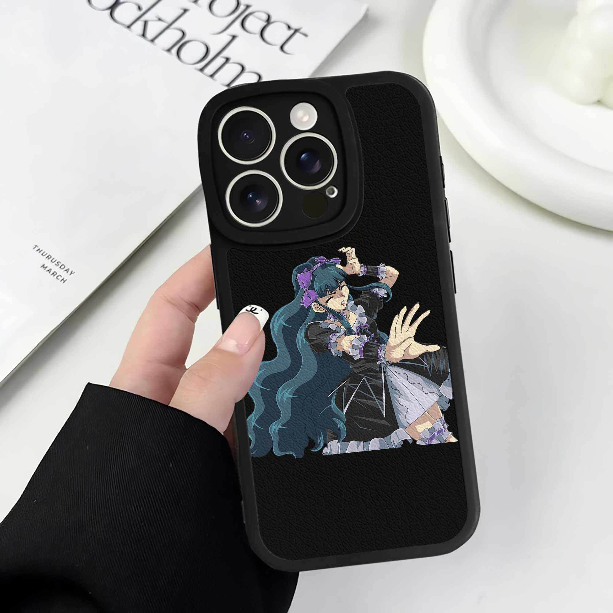 （画像用） 遊☆戯☆王 Yu-Gi-Oh! 【iPhone 16シリーズ対応】シリコンスマホケース（レザー調） 材質：シリコン
